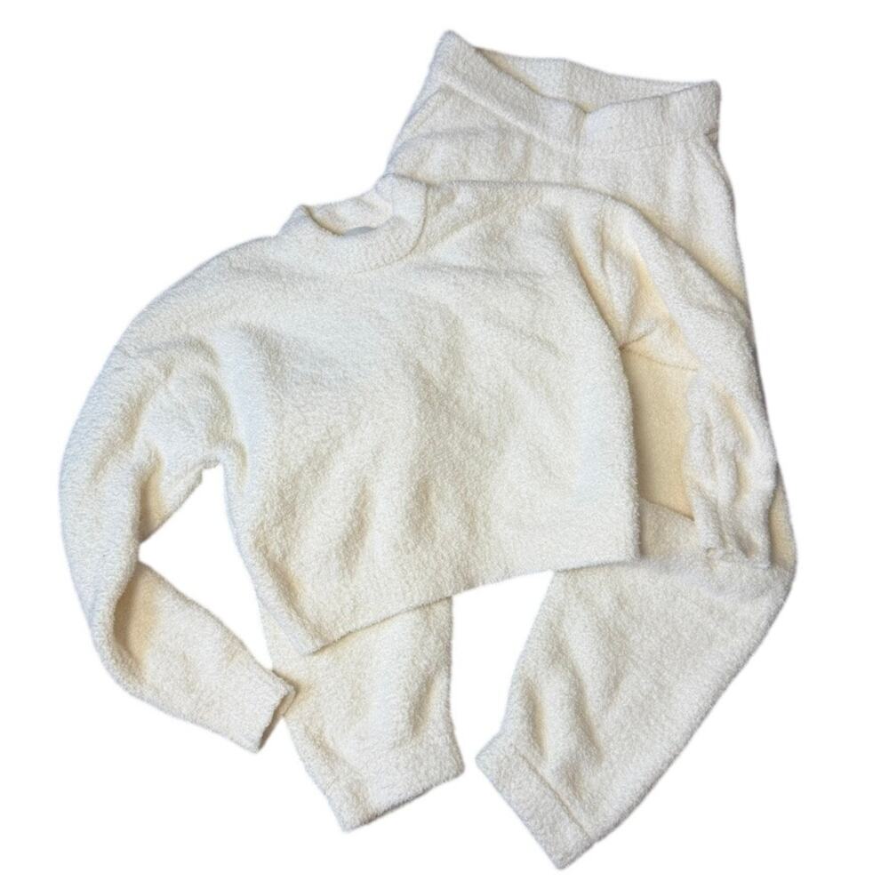 Abercrombie & Fitch Soft Collection Jogger Set Cloud White S